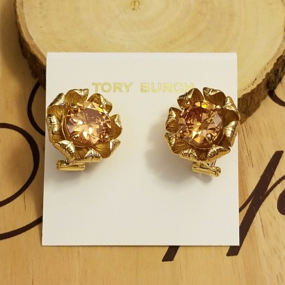 Tory Burch Leah flower earrings - Picture 3 of 5